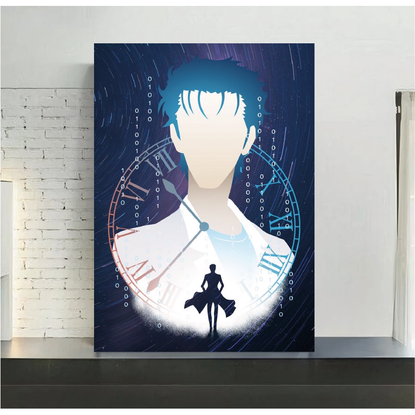 Steins; Gate - Quadro Sem Moldura - Placa Decorativa MDF - 20X29