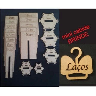 kit gabaritos (18 pçs) moldes para laços com . 13 gabaritos régua catavento e 5 gabaritos boutique