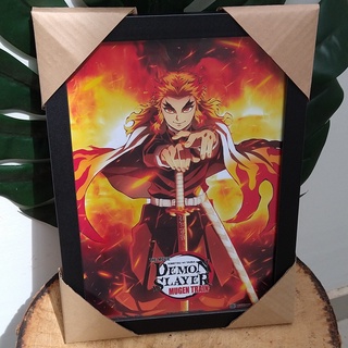 Quadro Decorativo Rengoku Anime Demon Slayer