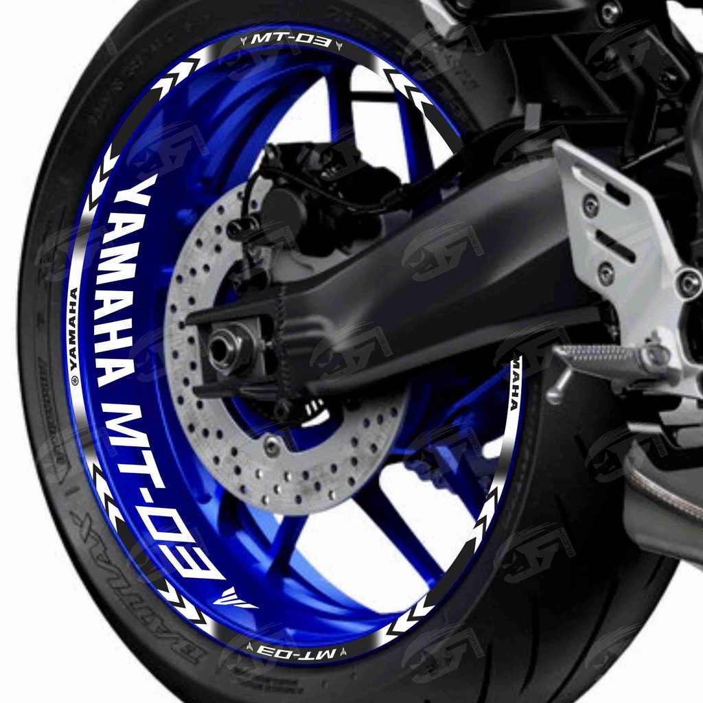 Adesivo Friso Refletivo Roda Moto Yamaha Mt Mt Adesivos Internos M Roda Azul Shopee