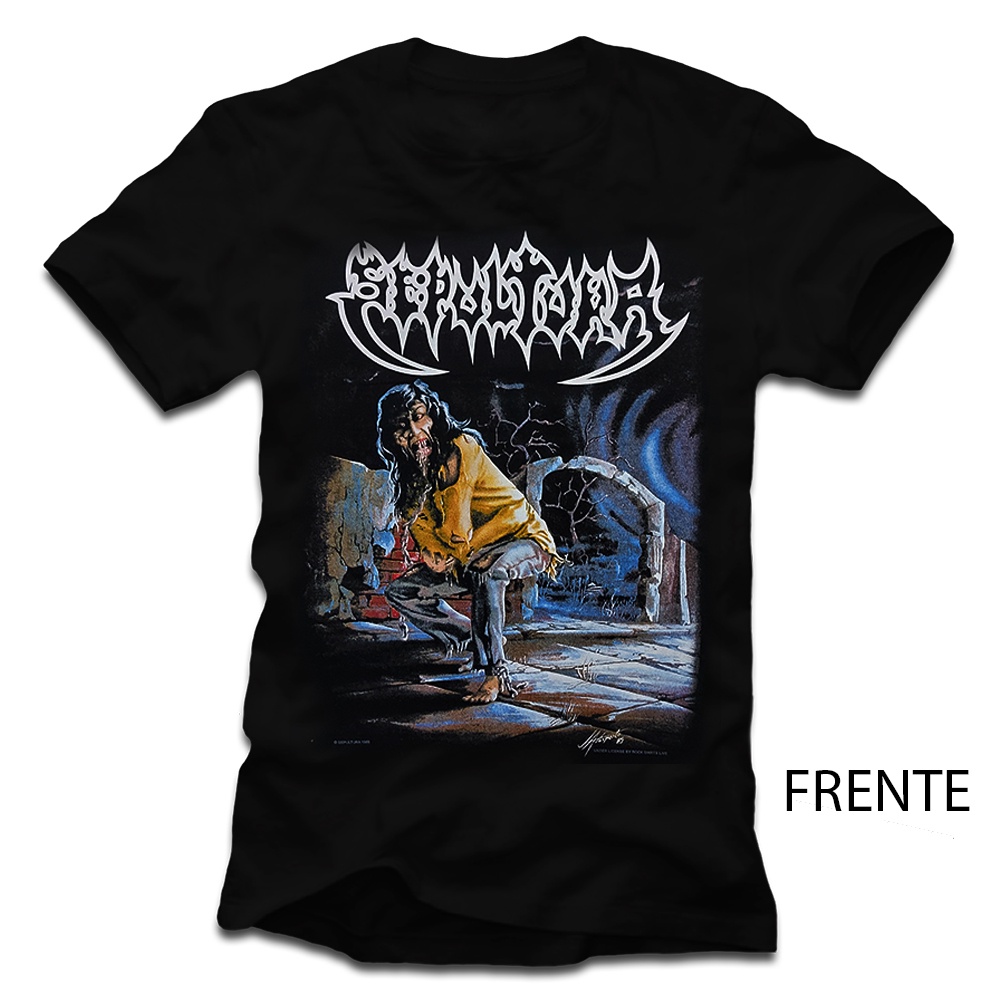 Camiseta Sepultura Schizophrenia-escape 1989 Of. Relançamento