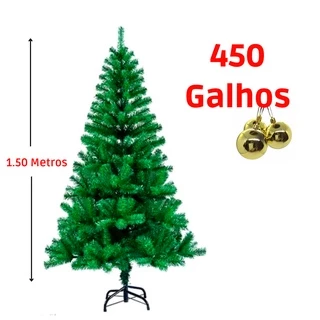 Árvore De Natal 450 Galhos Arvore Natal 1,50 Metros Natal Decoração Festa Natalino