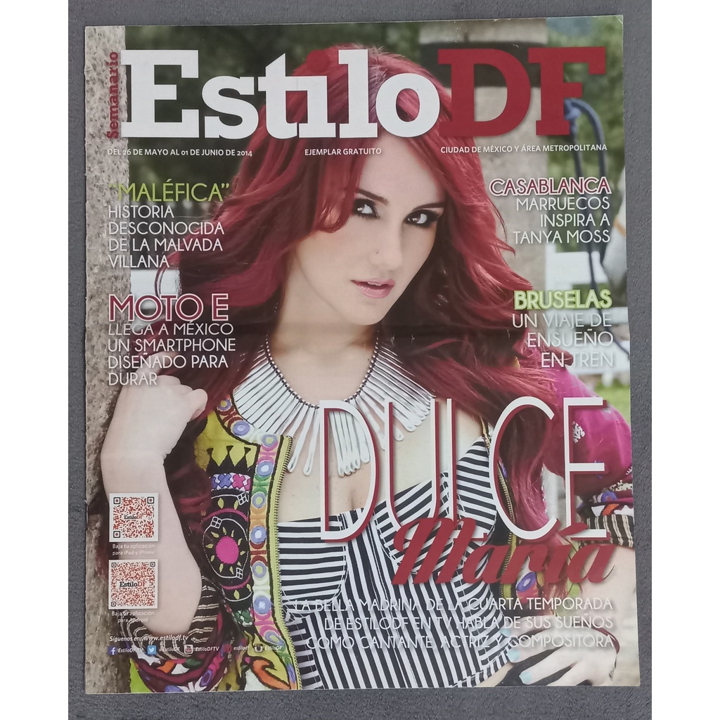 Importada Revista Estilo Df Dulce Maria Rbd Rebelde Shopee Brasil