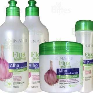 Kit Alho Desodorizado Facinatus Cosméticos Restauração Capilar e Fortalecimento Dos Fios