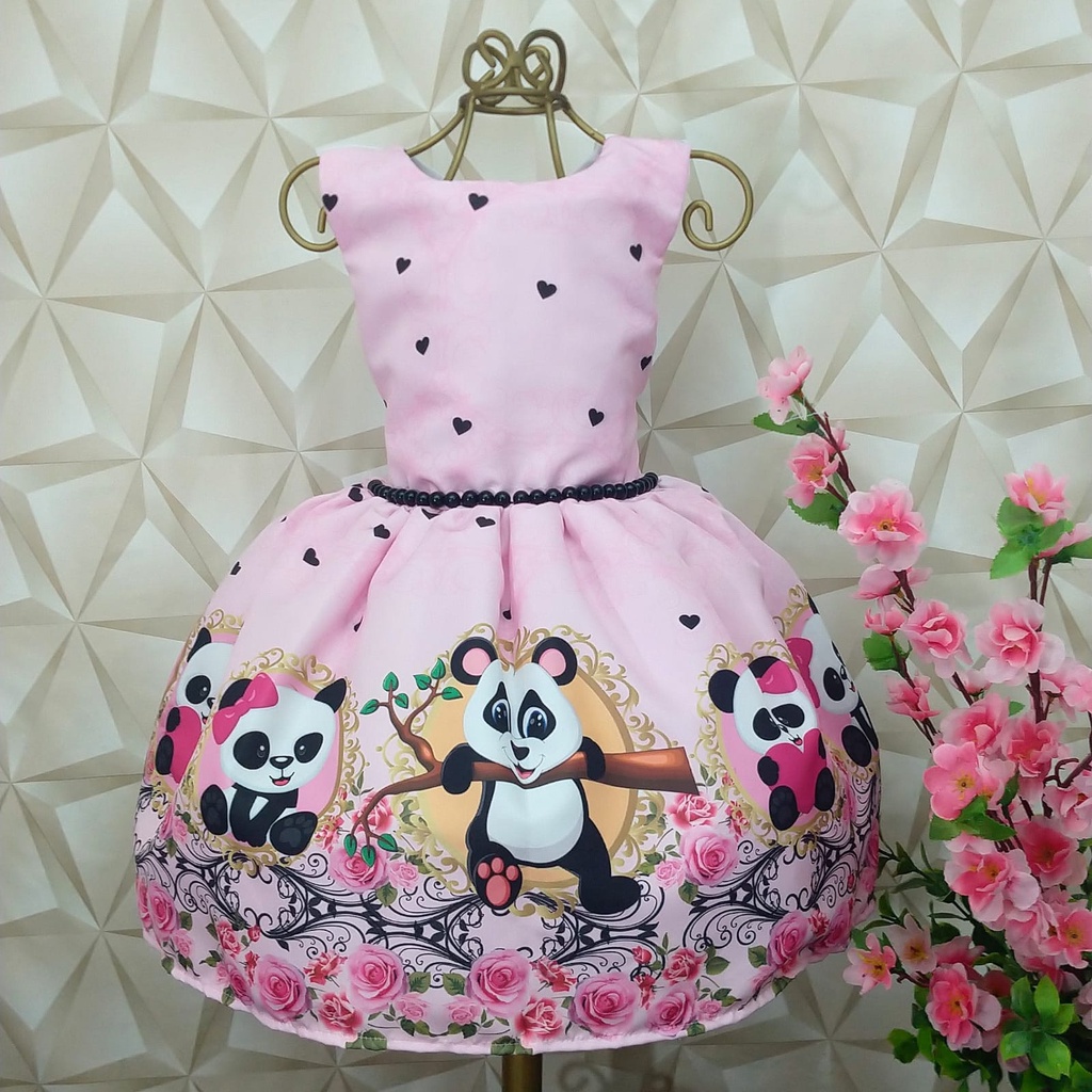 Vestido panda 1 store ano