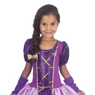 Fantasia Infantil Vestido Princesa Sofia Rapunzel Par Luvas e Tiara – Lilly  Web Shop