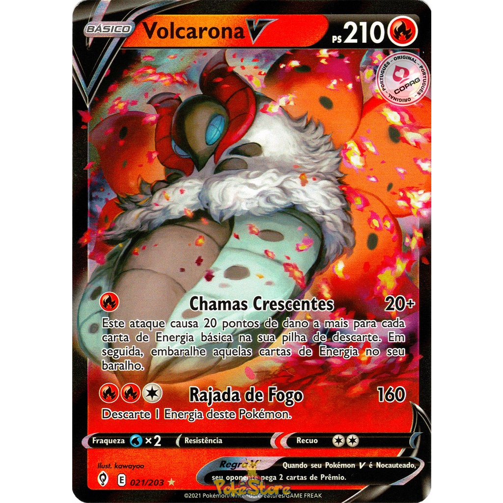 Carta Pokemon Gyarados V Português 028/203 Card Original Copag