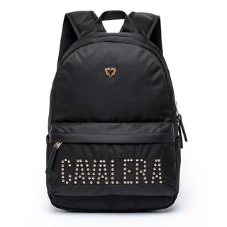 Mochila Cavalera Logo Feminina Acetinada Original Preta