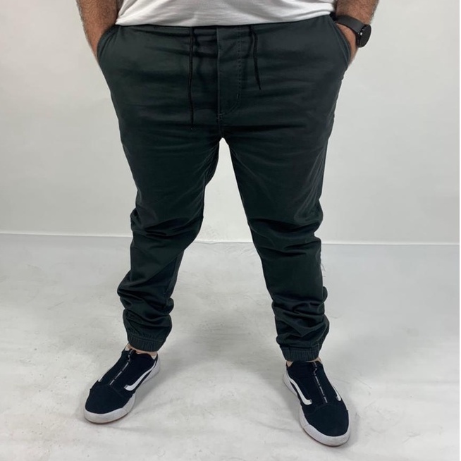 Calça Sarja Jogger Plus Size com Elastano Diversas Cores