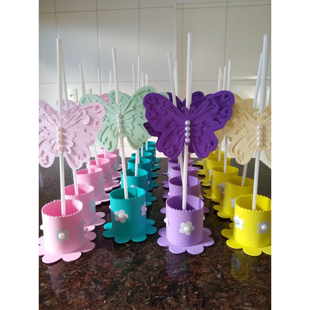 4 centros de mesa jardim das borboletas