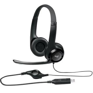 FONE COM MICROFONE LOGITECH H390 USB - PRETO