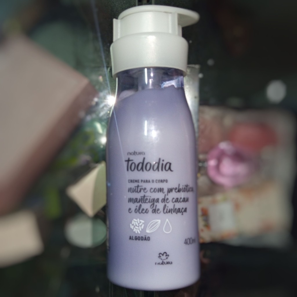 CREME HIDRATANTE NUTRITIVO CORPORAL ALGODÃO TODODIA 400 ml NATURA