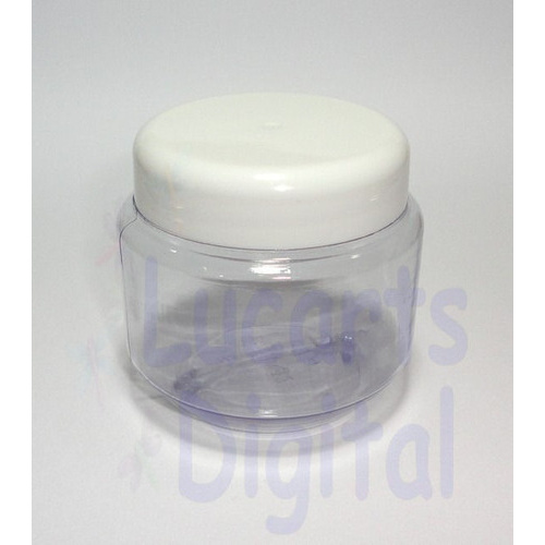 30 Pote Plástico Pet 250ml Com Tampa Branca
