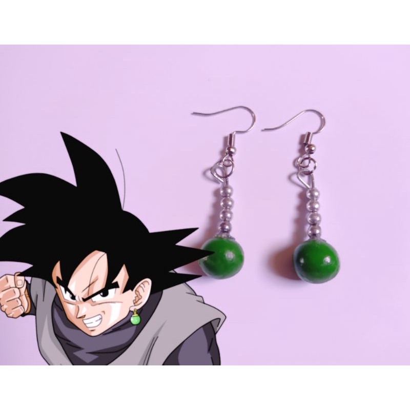 Brinco Potara Dragon ball super Goku Black cor verde - anime mangá ...