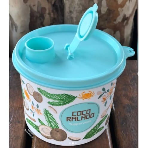 Tupper Redondinha Coco Ralado Floral 500ml Tupperware Original | Shopee ...
