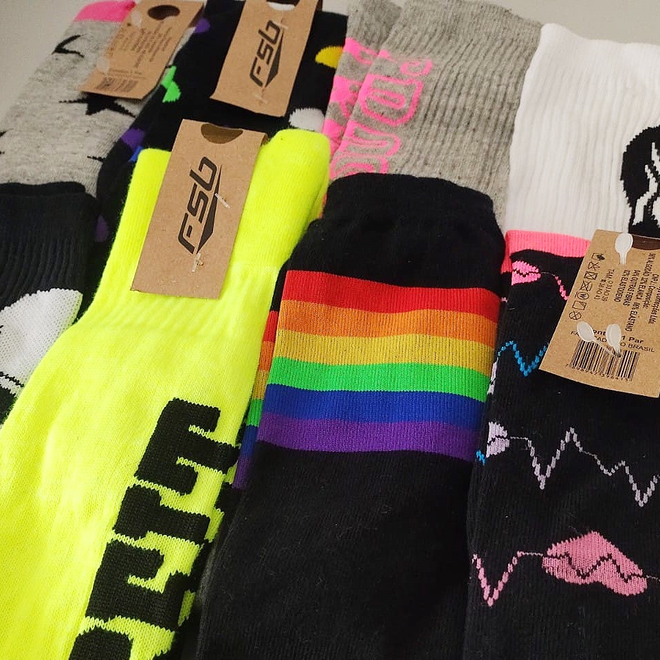 Meia Cano Alto 3/4 Crossfit Academia Vários Modelos Altíssima Qualidade