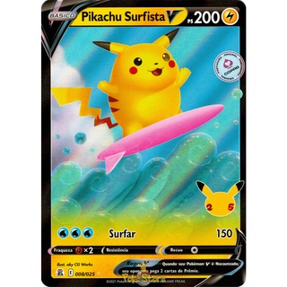 Carta Pokemon Pikachu V Português 43/185 ou Promo SWSH061 Card Original  Copag - Pronta Entrega - Escorrega o Preço