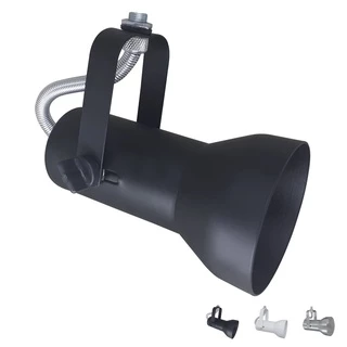 Spot Para Trilho Eletrocalha Perfilado PAR20 LED em Aluminio Direcionavel Bivolt Iluminação Foco E27