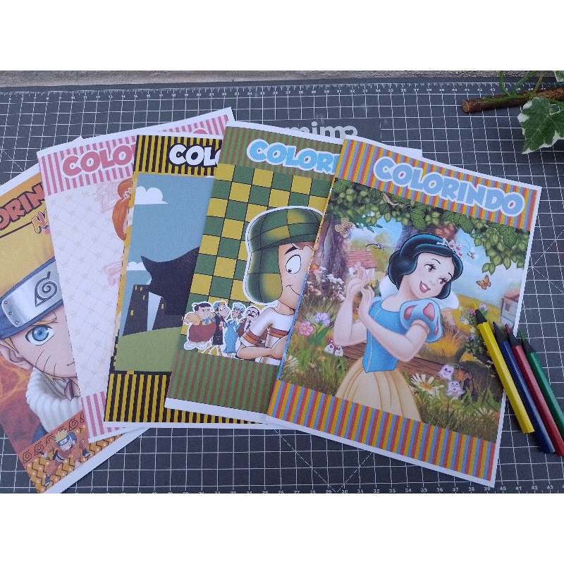 Oblee Marketplace  30 kit colorir 10 x 15 personalizado personagens