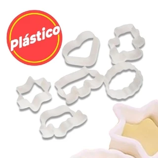 Kit Formas diversos formatos p/ biscoito material plástico