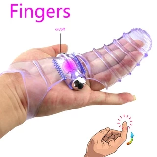 Vibrador Capa Peniana ou Dedos Com Capsula Vibratória Duplo Vibe Confortavel VBR-DEDO