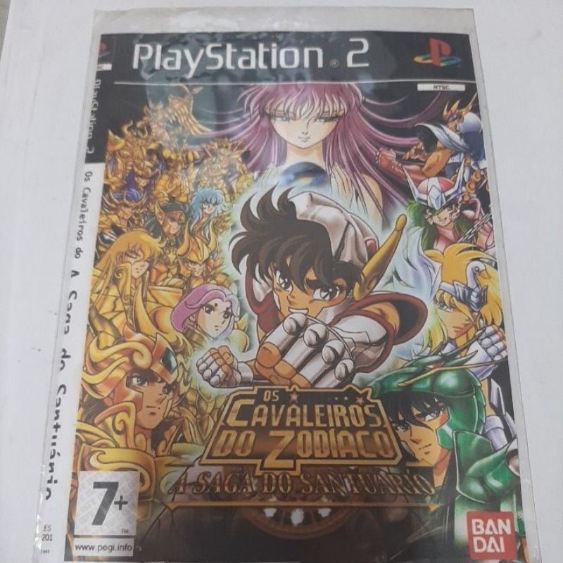 Revivendo a Nostalgia Do PS2: Cavaleiros do Zodíaco Saga do Santuário DVD ISO  PS2