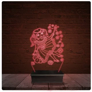 Abajur Luminária Acrílico Led - Princesa Desenhos Infatis