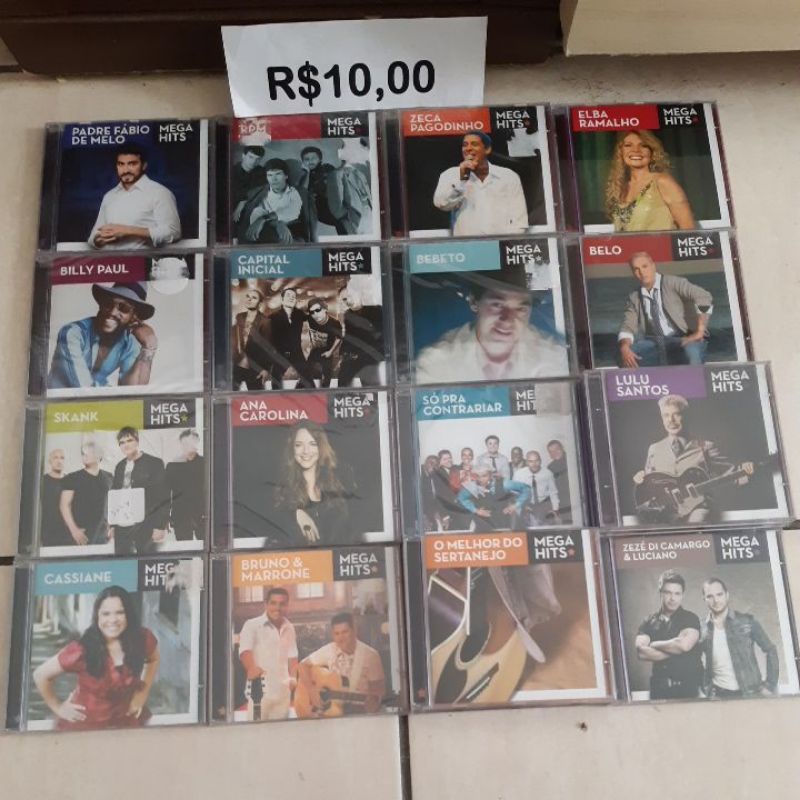 CDs mega hits(novos e lacrados). | Shopee Brasil