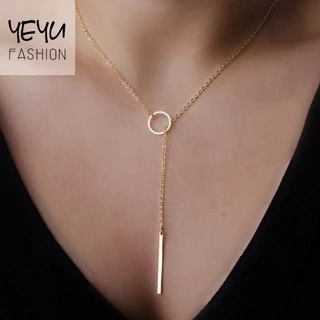 Simples Anel de Metal de Corrente Simples Colar de Corrente Simples Colar Curto