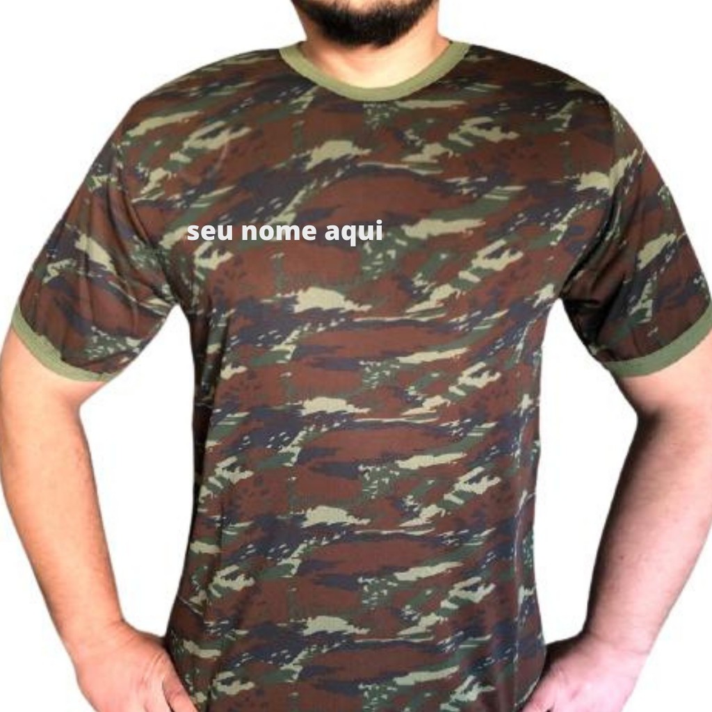 Camisa Camuflada Aeron utica Malha PV e Dry Trilobal Aeron utica Bordado com nome Camiseta Masculina Militar