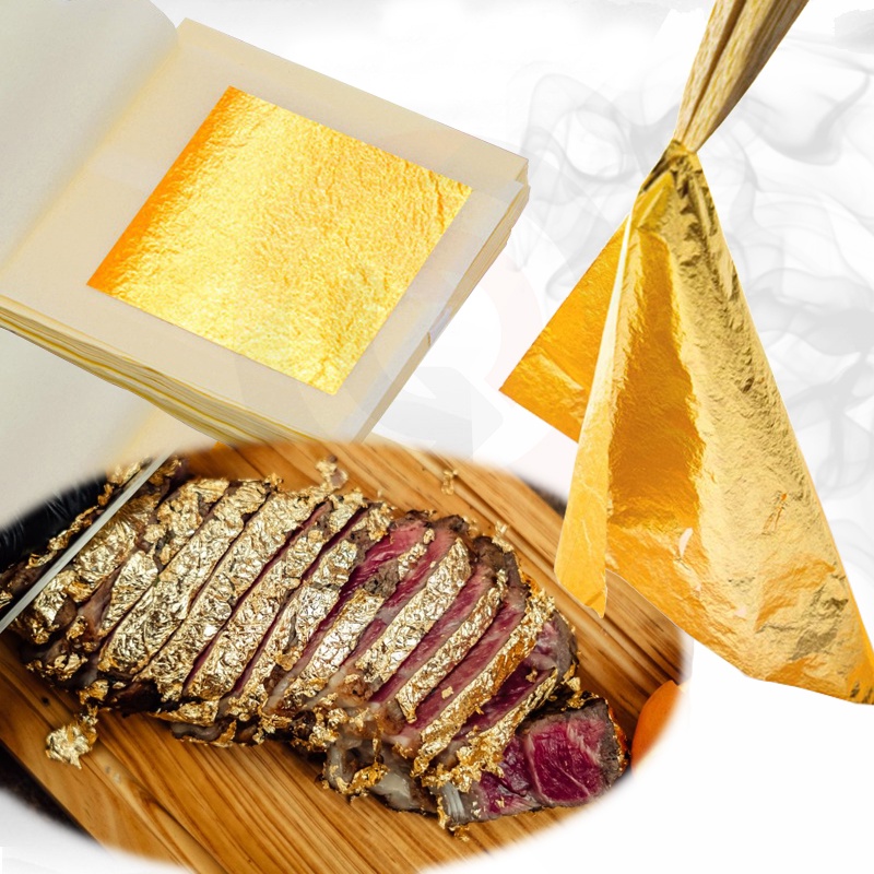 Kit 10 Folhas de Ouro Comestível 2,5cm 24k Artesanato Quadrado | Shopee ...