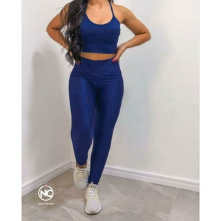 Calça legging leg fitness 3d poliamida/cirrê academia ou dia a dia - pronta  entrega - R$ 109.00, cor Azul (de cintura alta) #105880, compre agora