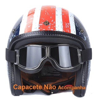 Capacete Moto Aberto Custom Pro Tork Coquinho Vintage Retro