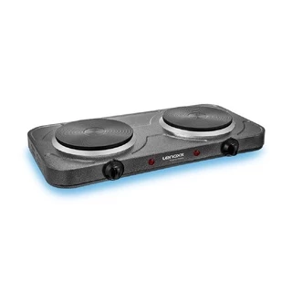 Fogão Eletrico 2 Bocas Cooktop Lenoxx Grand Pratic Prateado 127v