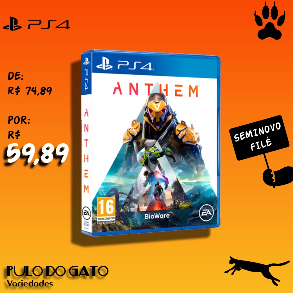 Anthem Mídia Física PS4 