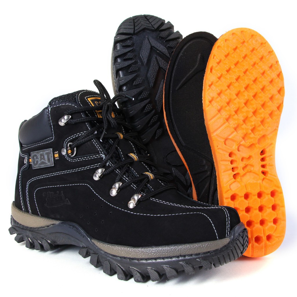 Bota Caterpillar de Couro Nobre com Palmilha em Gel - Calçados CiaCat