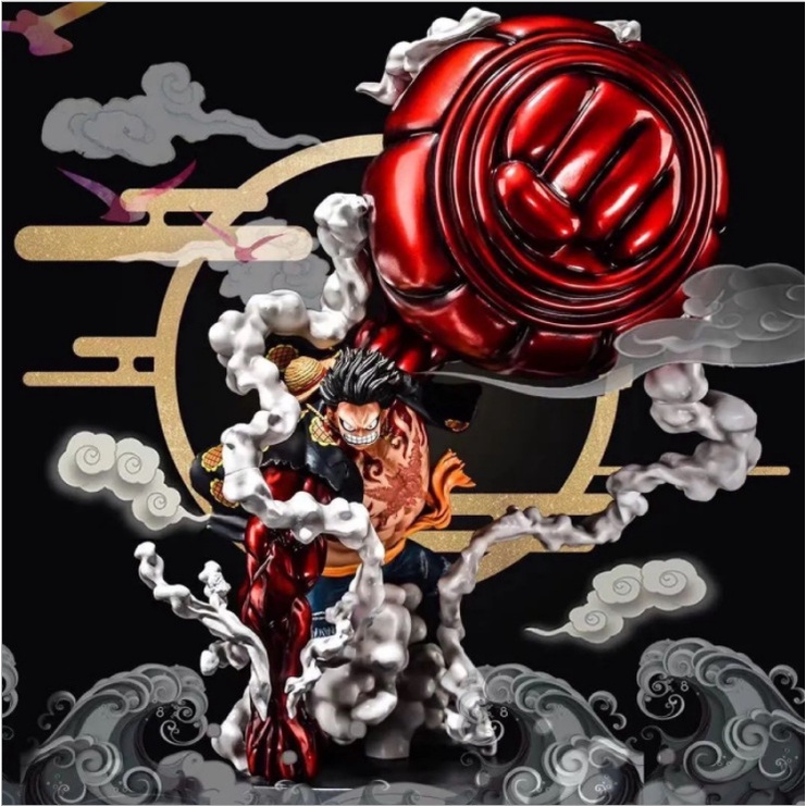 One Piece One Piece Monkey D Luffy 4th Gear Hand-made Super Large Statue Large Snake Man Model Great Ape King Gun Modeling Decoration Anime ModelDoll Figure Exquisite gift