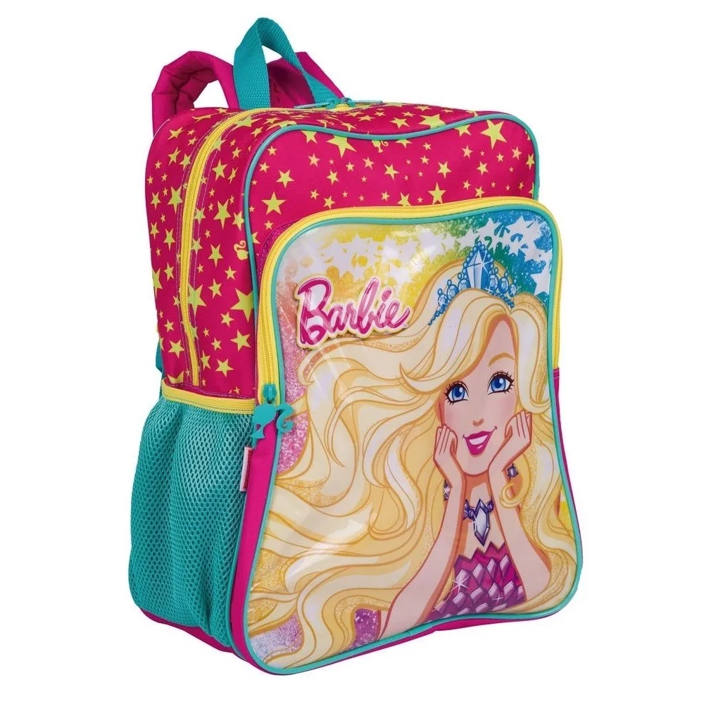 Mochila Infantil Barbie Princesa Meninas Costas Tam G Escolar Sestini ...