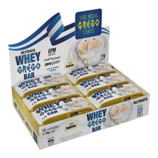 Whey Grego Bar Beijinho 12un – Nutrata