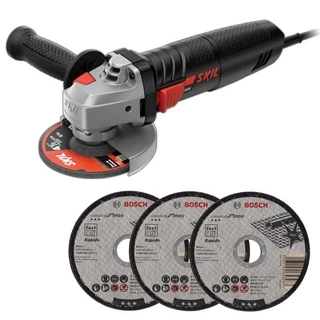 Esmerilhadeira Angular 4.1/2 POL 700W Modelo 9002 + 3 Discos de Corte SKIL