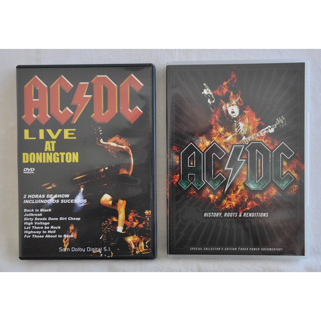 DVD ACDC Live at Donington + History, Roots & Renditions Duplo | Shopee ...