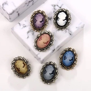 Broche de Luxo Vintage Camafeu Caixinha Veludo de luxo para broche