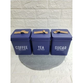 Unidade de Pote ou Lata Porta Mantimentos Café Chá Açúcar Decoração - Unidade