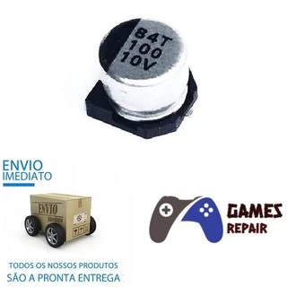 Kit 3 Unidades Capacitor 100uf 10v SMD Sony Playstation PS2 II 2