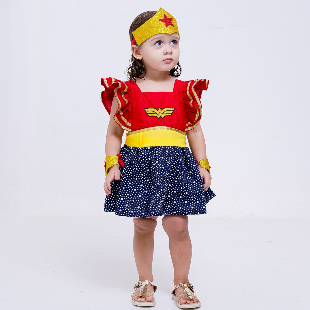 Fantasia Infantil O Vestido Da Mulher Maravilha Fantasia Mulher