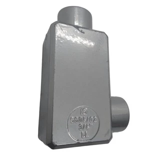 Caixinha eletrica para tubos pvc / galvanizado estilo industrial petrolete Aluminio LL 3/4 Com Rosca