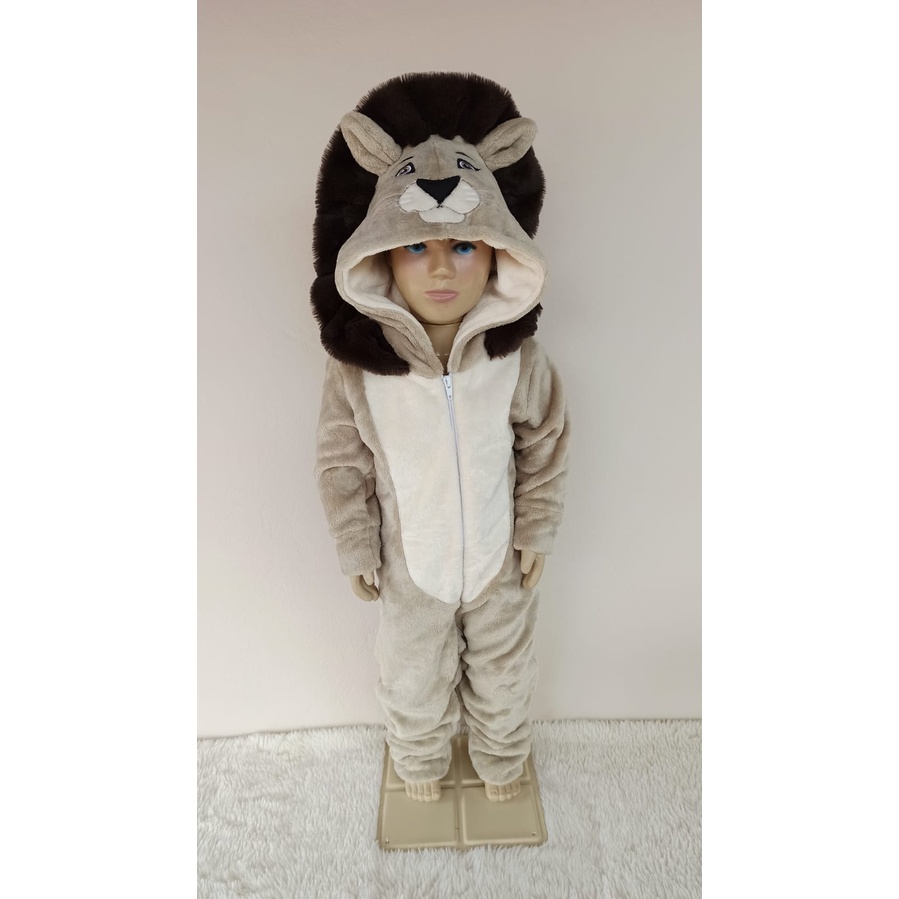 Macacão Leão Bebê Kaky Fantasia Pijama | Shopee Brasil