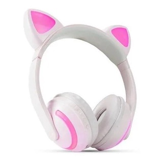 Fone de Gatinho Headphone Bluetooth Orelhas de Gato com LED XTrad LC-831