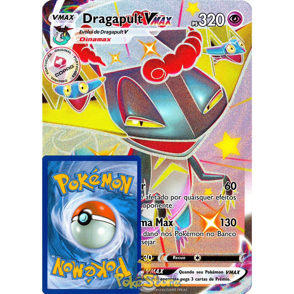 Carta Pokemon Gyarados VMAX Português 029/203 Card Original Copag