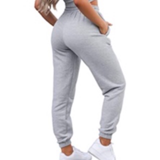 Calça Moletom Flanelado Abrigo Feminino Malha de Algodão Liso Moda Inverno 2022 Blogueira